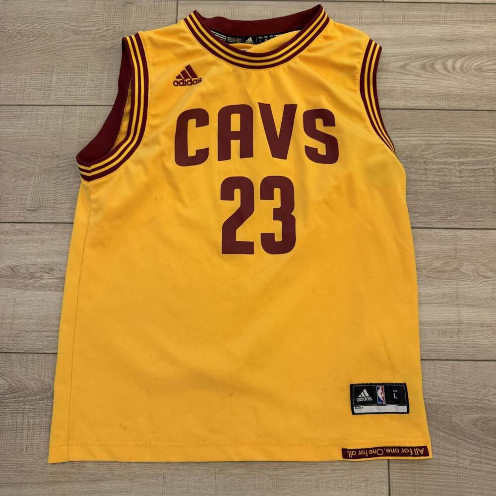 adidas Cleveland Cavaliers LeBron James 23 Gold